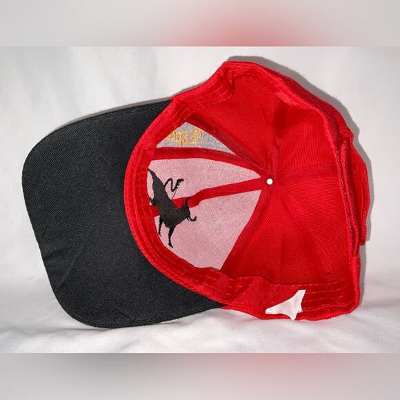 RED ESPANA SPAIN BLACK BULL SOUVENIR BASEBALL BALL CAP HAT ADJUSTABLE UNISEX - Picture 6 of 8
